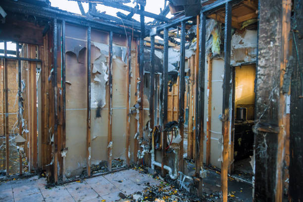 Professional Fire Damage Removal technician working in Milford, PA